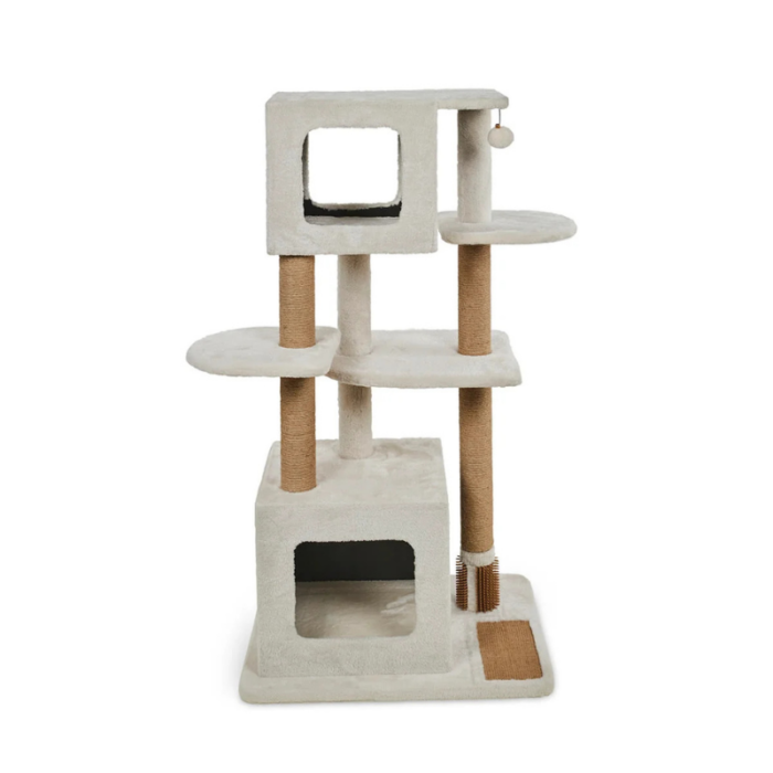 Mascottoys Multi-Level Cat Activity Tower | Cream